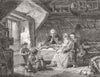 FAMILY. The Grace 1851 old antique vintage print picture