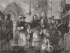 PORTRAITS. The Squire's Pew 1851 old antique vintage print picture