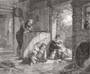 FAMILY. Family Happiness 1851 old antique vintage print picture