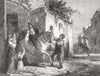 ITALY. Saint Anthony's Day in Rome 1851 old antique vintage print picture