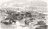 NEW ZEALAND. Camp, Mount Eliot, Plymouth 1856 old antique print picture
