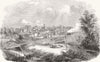 CANADA. London, Ontario 1856 old antique vintage print picture