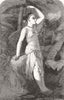 INDIA. Assam Girl 1852 old antique vintage print picture