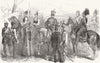 RUSSIA. n Cavalry. Chevalier guard; Hussars; Dragoons 1853 old antique print