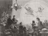 THEATRE. The magic lantern 1858 old antique vintage print picture