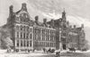 LONDON. City & Guilds Institute, South Kensington 1884 old antique print