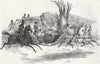 WINTER SPORTS. Sleighing or Sledging. royal sleigh 1850 old antique print