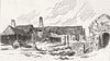 DARLINGTON. Witton Park Colliery, original station 1875 old antique print