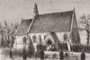 LONDON. Funeral parade, St Mary's Chapel 1873 old antique print picture