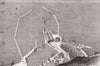 KENT. Bird's-Eye Planned ferry harbour, Dover 1872 old antique print picture