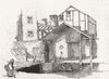 CHESHIRE. Northwich subsidence. Wheatsheaf collapse 1887 old antique print