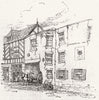 CHESHIRE. Northwich subsidence. Commercial Inn 1887 old antique print picture