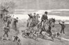 IRELAND. Condition of-pleasures hunting 1882 old antique vintage print picture