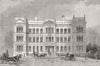 LONDON. Exam hall, Royal College Surgeons, Physicians 1886 old antique print