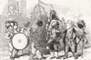CARTOONS. The first of May 1858 old antique vintage print picture