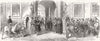 TURKEY. Selimiye Barracks, Uskudar. English Troops 1854 old antique print