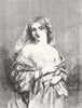 PRETTY LADIES. Smiling Morn 1858 old antique vintage print picture