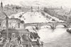 LONDON. Thames Newly built Tower Bridge 1886 old antique vintage print picture
