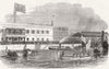 EGYPT. Prince of Wales visiting Suez Canal works 1869 old antique print