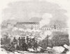 FRANCE. Conflict, Clos St Lazare 1848 old antique vintage print picture