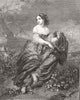 PRETTY LADIES. Cora 1852 old antique vintage print picture