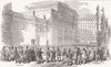 FRANCE. Bank of, Rue de la Vrilliere Paris 1848 old antique print picture