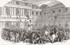 FRANCE. Destruction, Palais Royal 1848 old antique vintage print picture