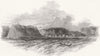 PANAMA. Canal. Ft & Chagres, Colombia, burnt down 1848 old antique print