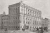LONDON. Hanover Sq Club house(Cercle Des Nations) 1876 old antique print