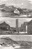 SCOTLAND. Nobel's Dynamite factory, Ardeer, Ayrshire 1883 old antique print