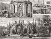 SWANSEA. Morgam Abbey; Cradock's tomb; Singleton 1879 old antique print