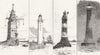 EDDYSTONE. Past lighthouses. 1699, 1708, 1759 & 1879 1879 old antique print