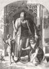 FAMILY. The sixth age 1852 old antique vintage print picture