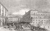 ITALY. Insurrection. Naples. Palace; Toledo; St Elmo 1848 old antique print