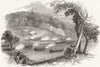 COSTA RICA. Navy Storming Sarapiqui, San Juan river 1848 old antique print