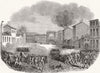 ITALY. Conflict, Port Tosa, Milano 1848 old antique vintage print picture