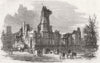 BAHAMAS. Wesleyan Chapel, Hurricane damage, Nassau 1866 old antique print