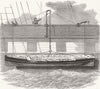 SHIPS. Landells' safety boat sling 1852 old antique vintage print picture
