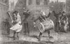 MUSIC. Waits; or making most of it 1853 old antique vintage print picture