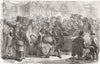 BIRDS. The Goose club 1853 old antique vintage print picture