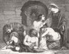 FRANCE. Blanche of Castile, freeing prisoners, 1512 1849 old antique print