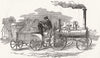 RAILWAYS. Ransome & May's locomotive steam-engine 1849 old antique print