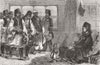 MONTENEGRO. Troops taking Montenegrin head to Pacha 1849 old antique print