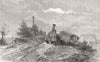 NOTTS. Incident of floods Newark 1875 old antique vintage print picture
