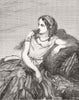 PRETTY LADIES. Myrrha 1850 old antique vintage print picture