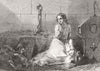 FRANCE. Jeanne d'Arc 1850 old antique vintage print picture