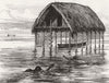 CONGO. Lt Cameron's expedition. house, Lake Moheya 1876 old antique print