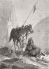RUSSIA. Defender of Zarovschansky Mountains 1875 old antique print picture