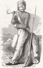 MILITARIA. Turkish Soldier 1853 antique vintage print picture