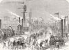 LONDON. Farm show, Kilburn. Machinery, motion 1879 old antique print picture
